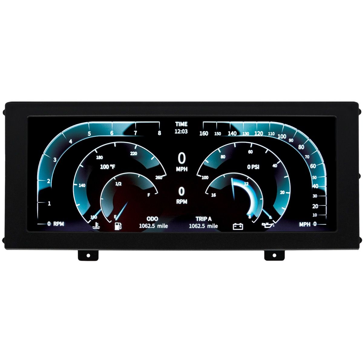 Autometer 7000 INVISION LCD DASH, UNIVERSAL, PANEL MOUNT Autometer
