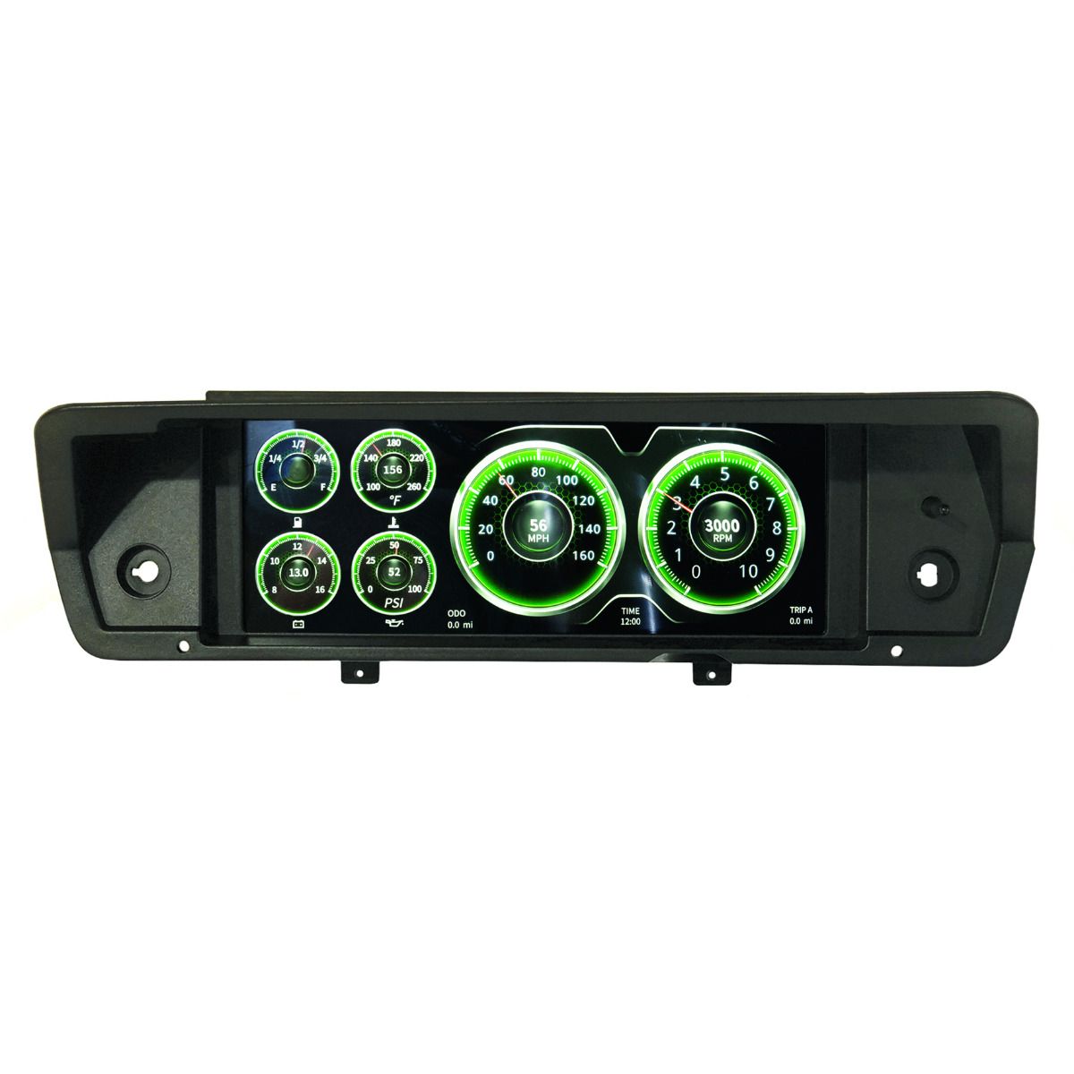 Autometer 7009 INVISION LCD DASH KIT, 72-76 DUSTER/DART/SCAMP/VALIANT, DIRECT FIT DIGITAL DASH AUTO METER