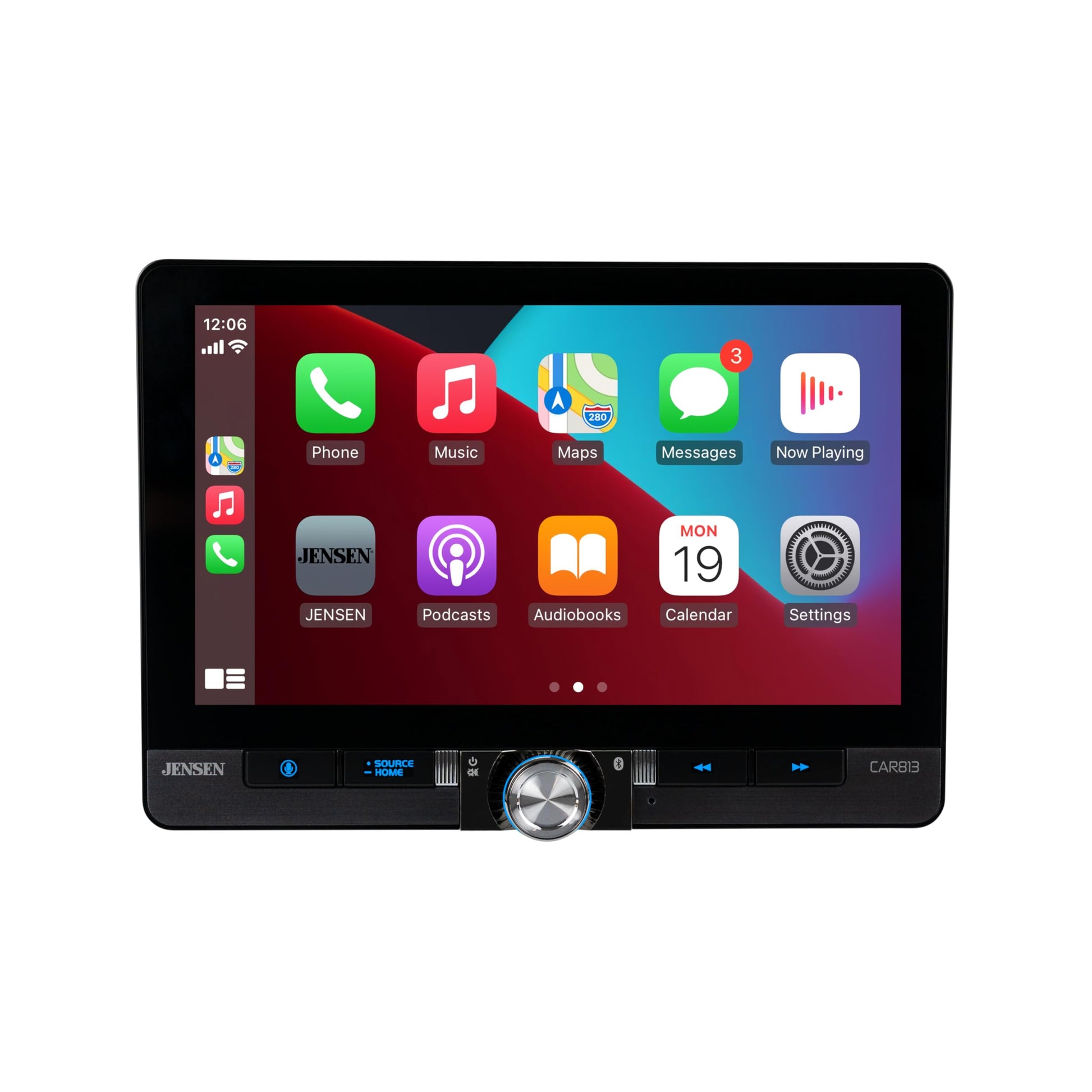 Jensen CAR813 8” Receiver with Wireless Android Auto & Apple CarPlay – CAR813 Jensen