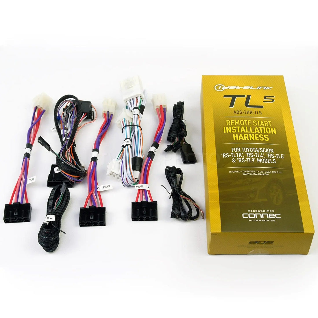 iDatastart ADS-THR-TL5 Remote Start T-harness fits Select 2010-up Toyota and Scion Vehicles with Standard Ignition (CMHCXA0 module also required) ADS