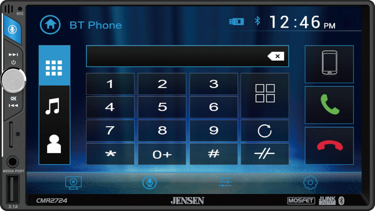 Jensen CMR2724 7-inch LED Digital Media Touch Screen Double DIN Car Stereo Radio – CMR2724 Jensen