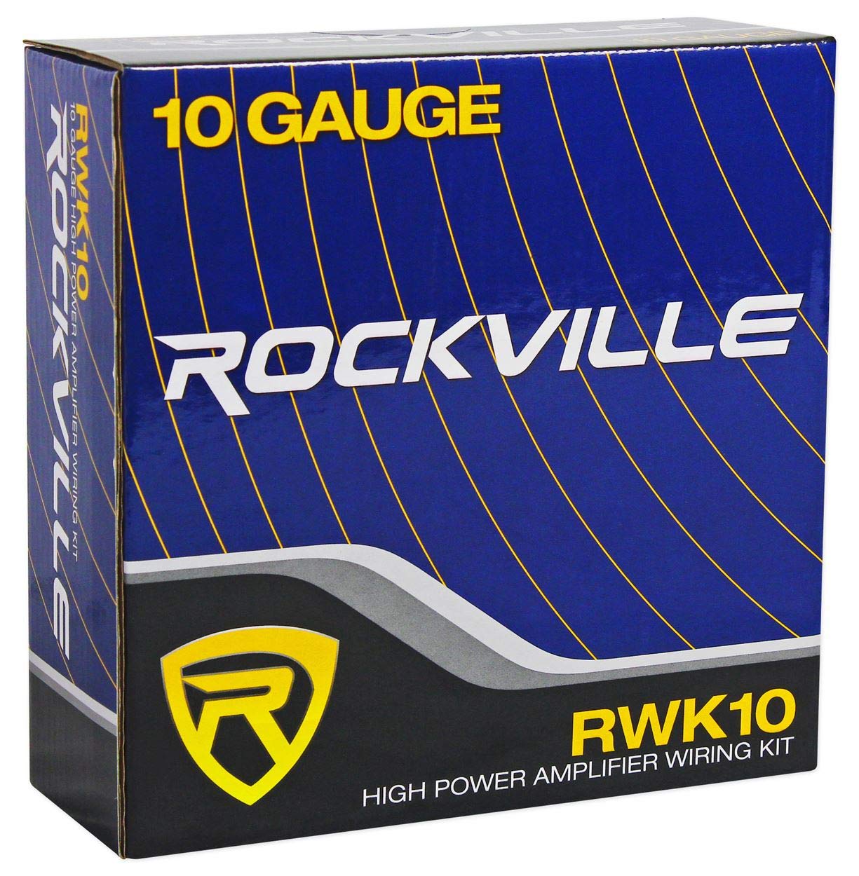 Rockville RWK10 10 Gauge Amp Installation Kit ANL Fuse Holder 100% Copper RCA,black Rockville
