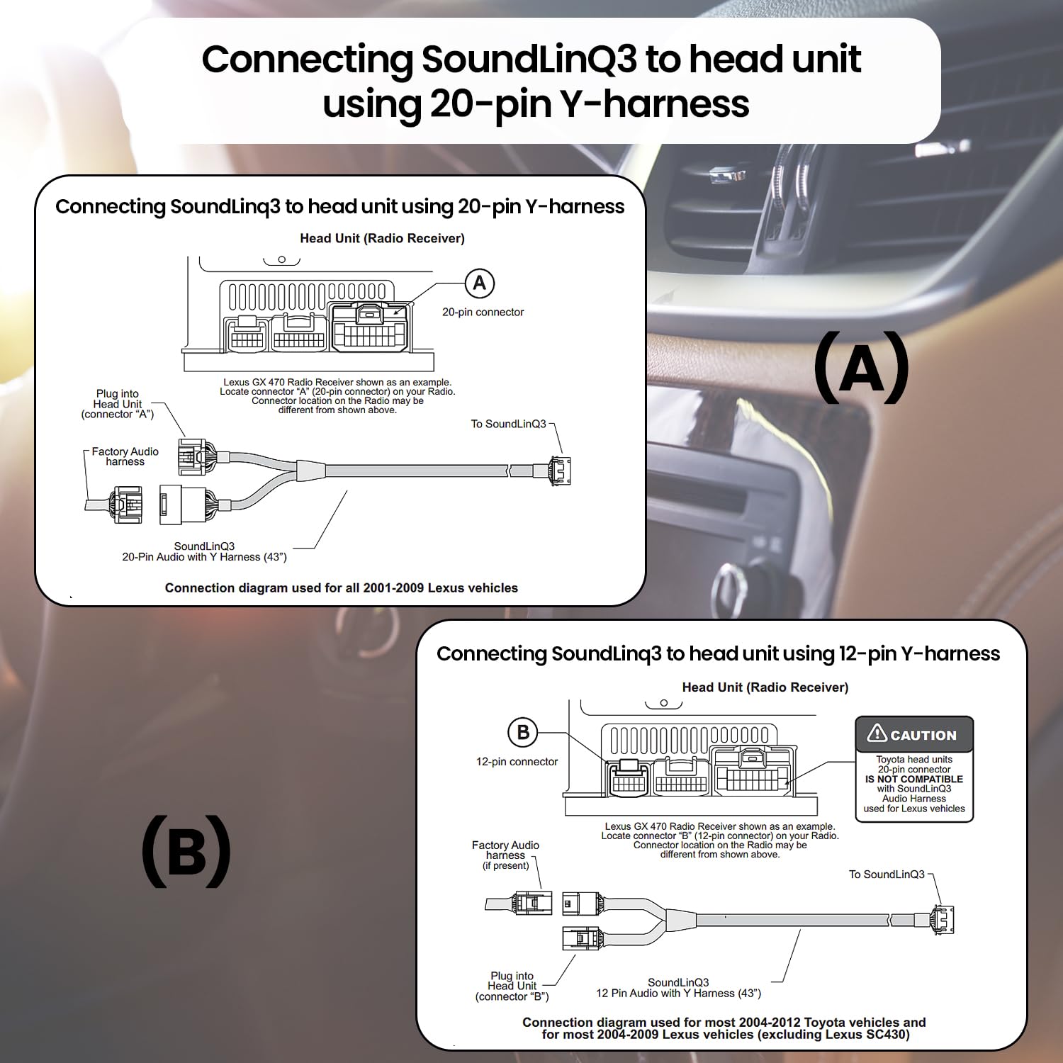 Vais Technology SL3sat-T adapter Use SiriusXM's satellite radio tuner with the factory radio in select Toyota models Vais Technology