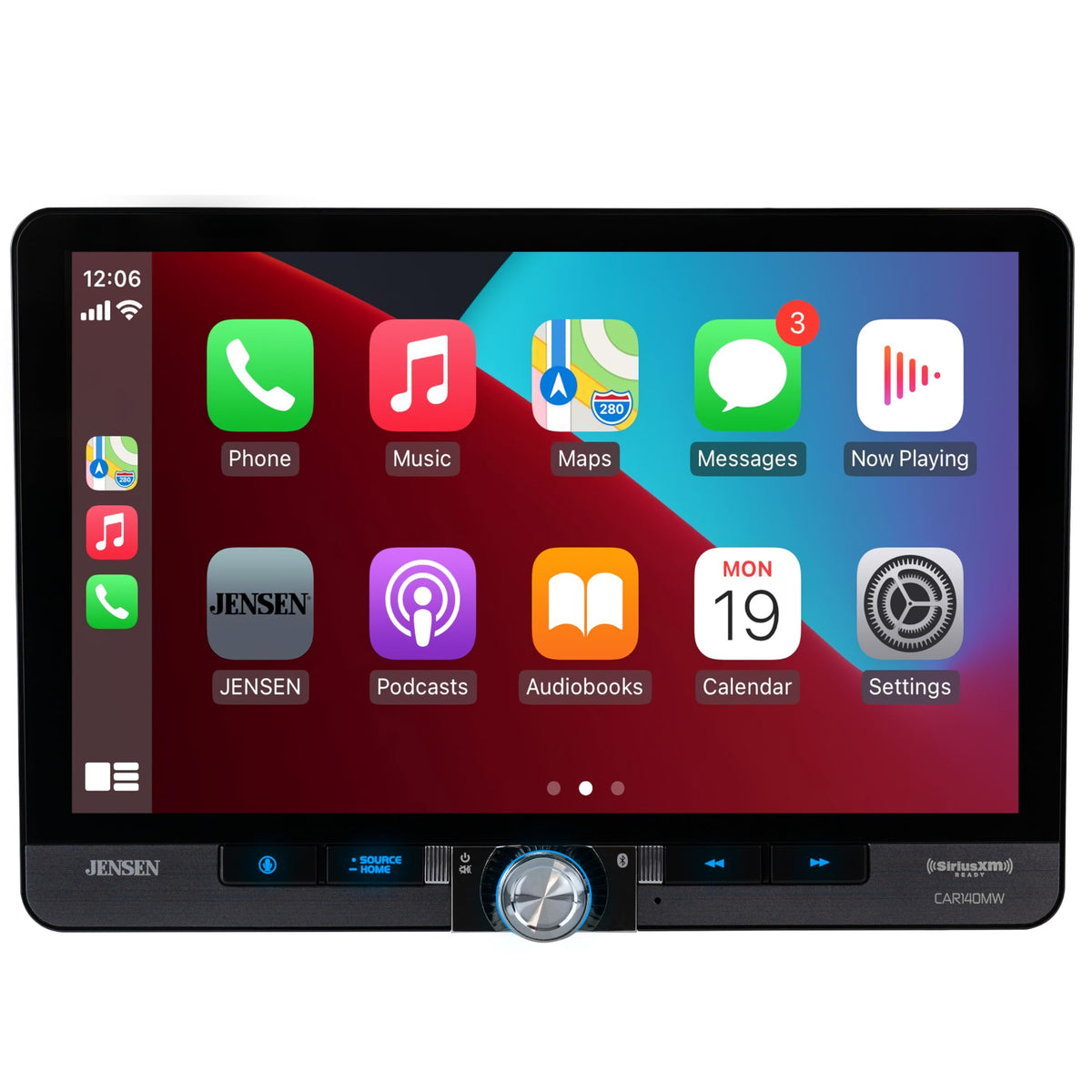 Jensen CAR140MW 10.1” LED Backlit Touchscreen Car Radio/AV Receiver – CAR140MW Jensen