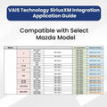 Vais Technology GSR-MZ01 Adapter Use SiriusXM's satellite radio tuner with the factory radio in select 2016-up Fiat or Mazda models Vais Technology