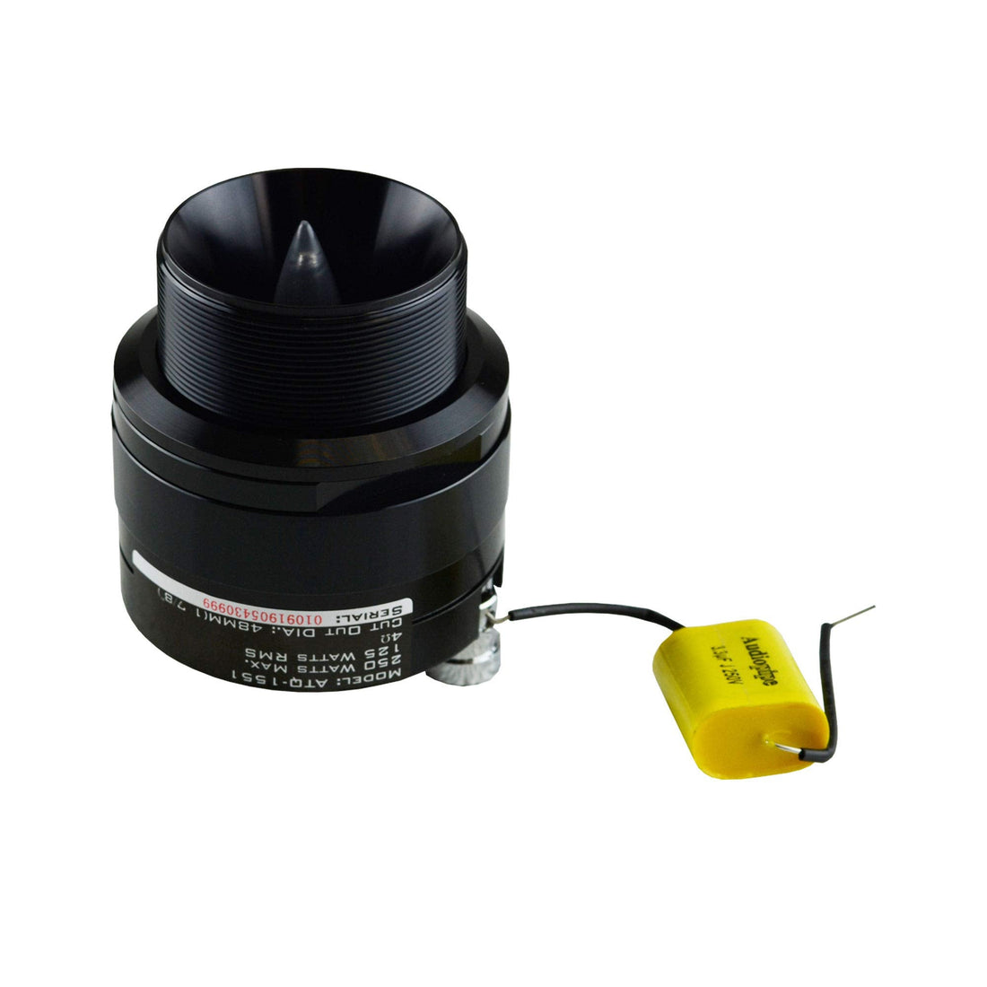 Audiopipe ATQ1551 1" aluminum titanium tweeter 250W Max 4Ohm Sold each Audiopipe