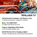 President Walker IV FCC AM/FM Trucker CB Radio with Automatic SWR/SWR Protection, 7-Color LCD with Glow Mode, Automatic Squelch, Noise Reduction, Weather/Alert, VOX Hands-free, USB-C Port, P-channels. President