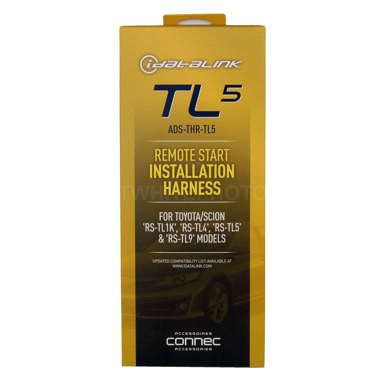 iDatastart ADS-THR-TL5 Remote Start T-harness fits Select 2010-up Toyota and Scion Vehicles with Standard Ignition (CMHCXA0 module also required) ADS