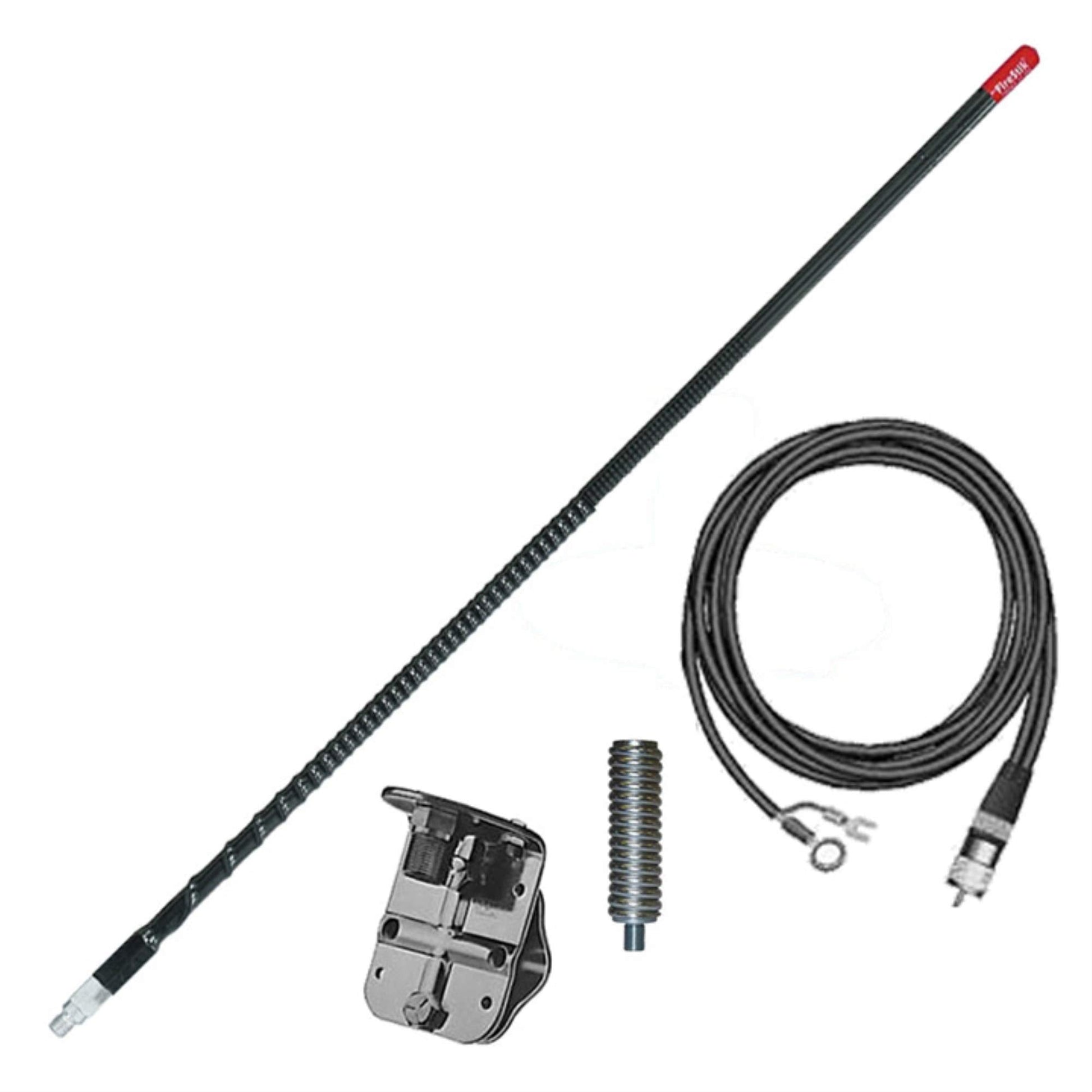 Firestik FG4648B 4' (122cm) Single Mirror "NGP" Kit Complete (Black) Firestik
