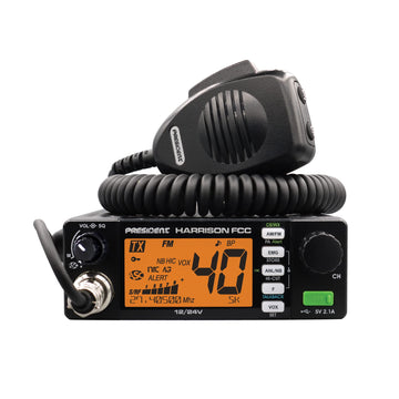 President Harrison FCC AM/FM Mobile CB Radio with CTCSS/DCS President