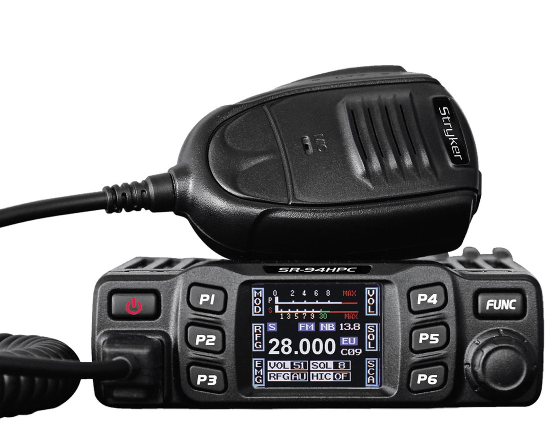 Stryker SR-94HPC 10 Meter Radio, AM/FM Modulation Mode, UHF,SO-239 Antenna Connector, 300-3000Hz Frequency Response, 12/24V Input Voltage Stryker