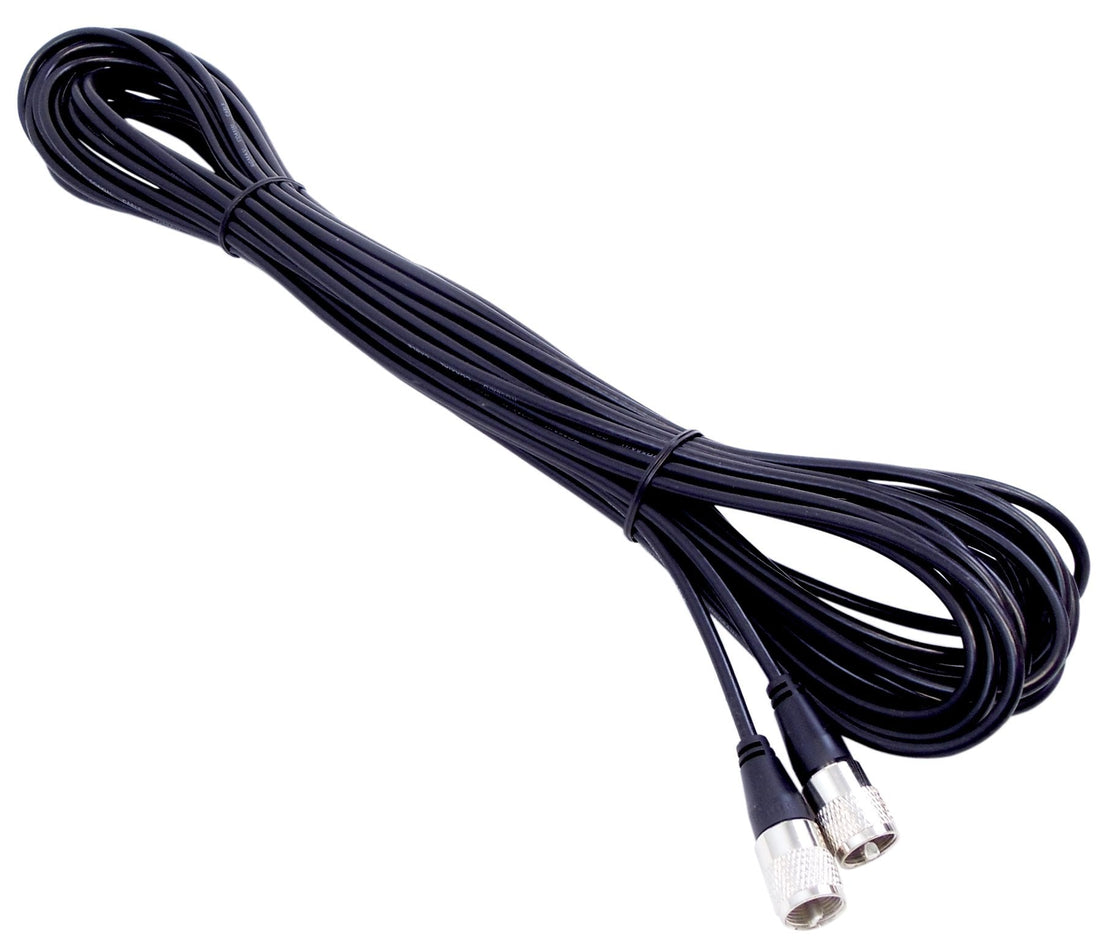 Kalibur 50' RG58A/U PLUG TO PLUG COAX ASSEMBLY (BLACK) Kalibur