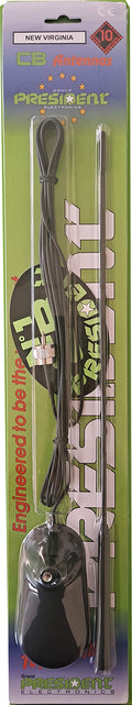 President New Virginia - Magnetic Mount CB Radio Antenna with Adjustable Angled Whip, Easy to Install President