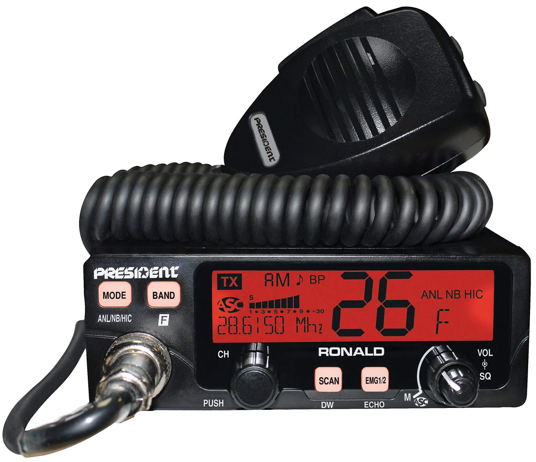 President Ronald 10 Meter Amateur Radio Service 28 to 29.7 MHz President Electronics