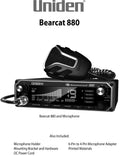 Uniden BEARCAT 880 CB Radio with 40 Channels and Large Easy-to-Read 7-Color LCD Display with Backlighting, Backlit Control Knobs/Buttons, NOAA Weather Alert, PA/CB Switch, and Wireless Mic Compatible Uniden
