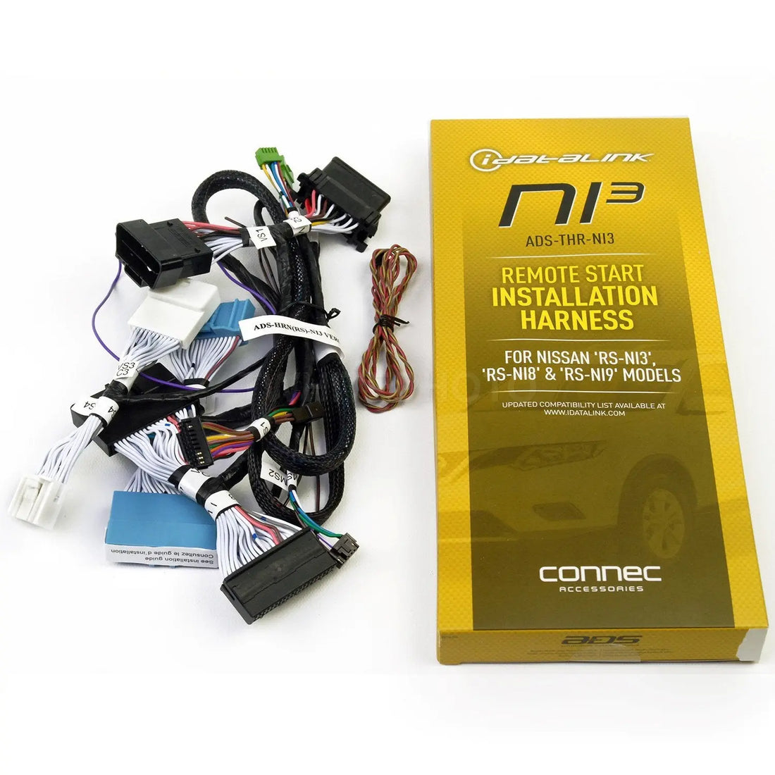 iDatastart ADS-THR-NI3 Remote start T-harness fits Select 2013-up Nissan and Infiniti Vehicles (CMHCXA0 module also required) Compustar