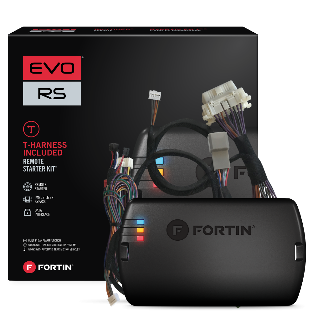 Fortin EVO-CHRT7 Module & T-Harness for 2013+ Chrysler, Dodge and Jeep Tip-Start & Push-To-Start vehicles. Fortin