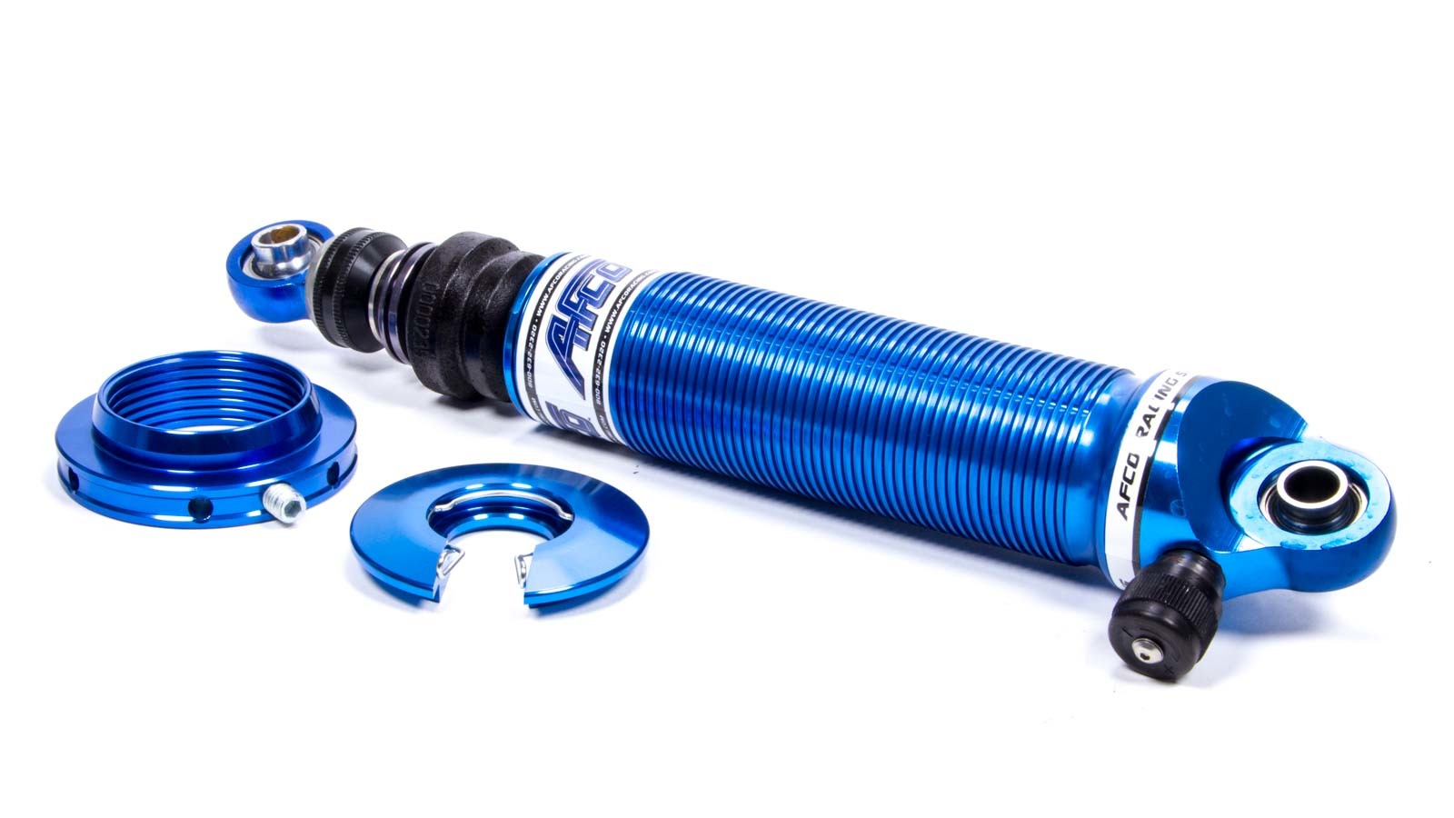 AFCO Racing 3850 Aluminum Coil-Over Double Adjustable Eliminator Shock 5 Inch Stroke 12 Inch Com 16.90 Inch Ext AFCO RACING PRODUCTS