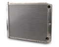 AFCO Racing 80119N Aluminum Radiator Circle Track 26 Inch Double Pass Chevy  1.5 Inch Right Side Inlet Husky Liners