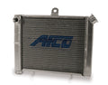 AFCO Racing 80205 Aluminum Satin Radiator Cage Mount Double Pass 3/4 NPT Female Inlet/Outlet for Mini/Micro Sprint Afco Racing Products