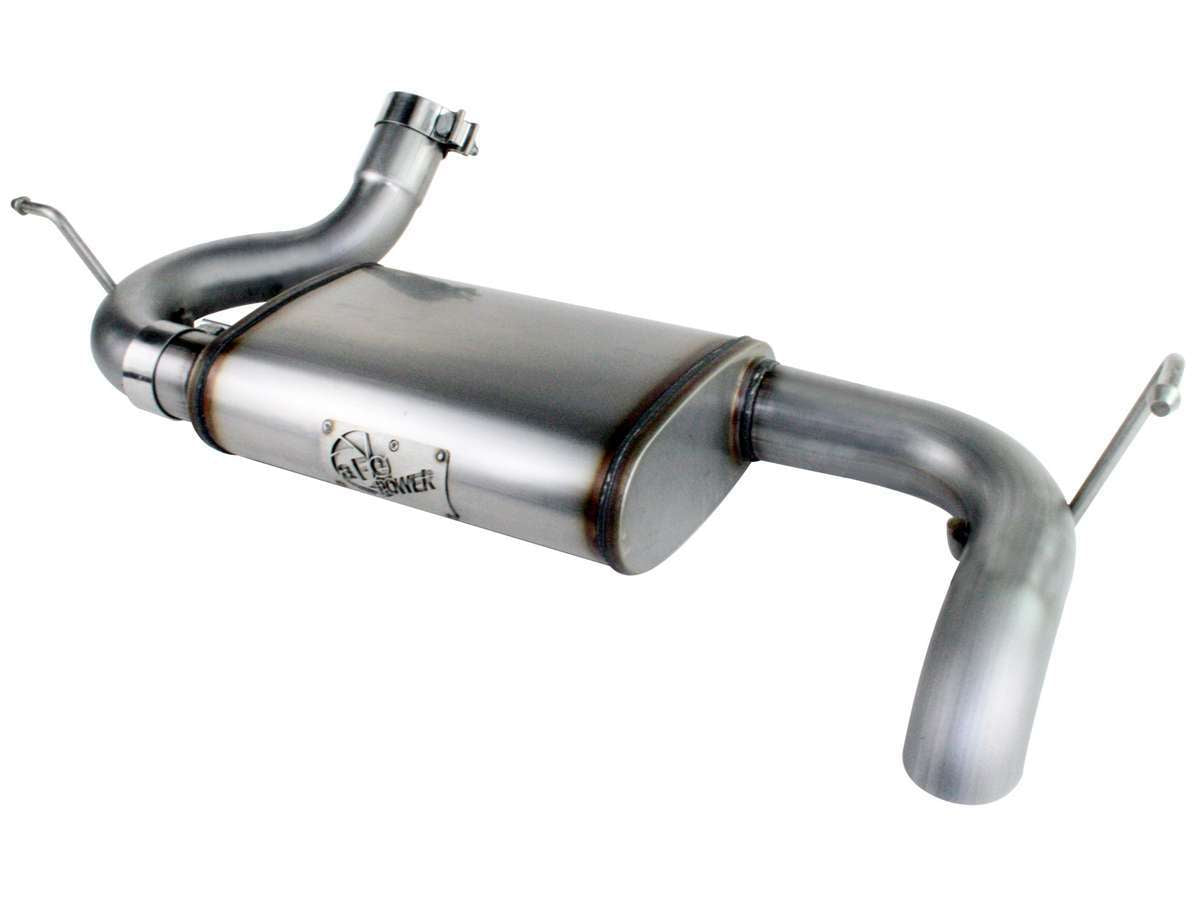 aFe Power 49-46219 MACH Force-Xp 2-1/2" 409 Stainless Steel Axle-Back Exhaust System (Jeep Wrangler (JK) 07-18 V6-3.6/3.8L) Husky Liners