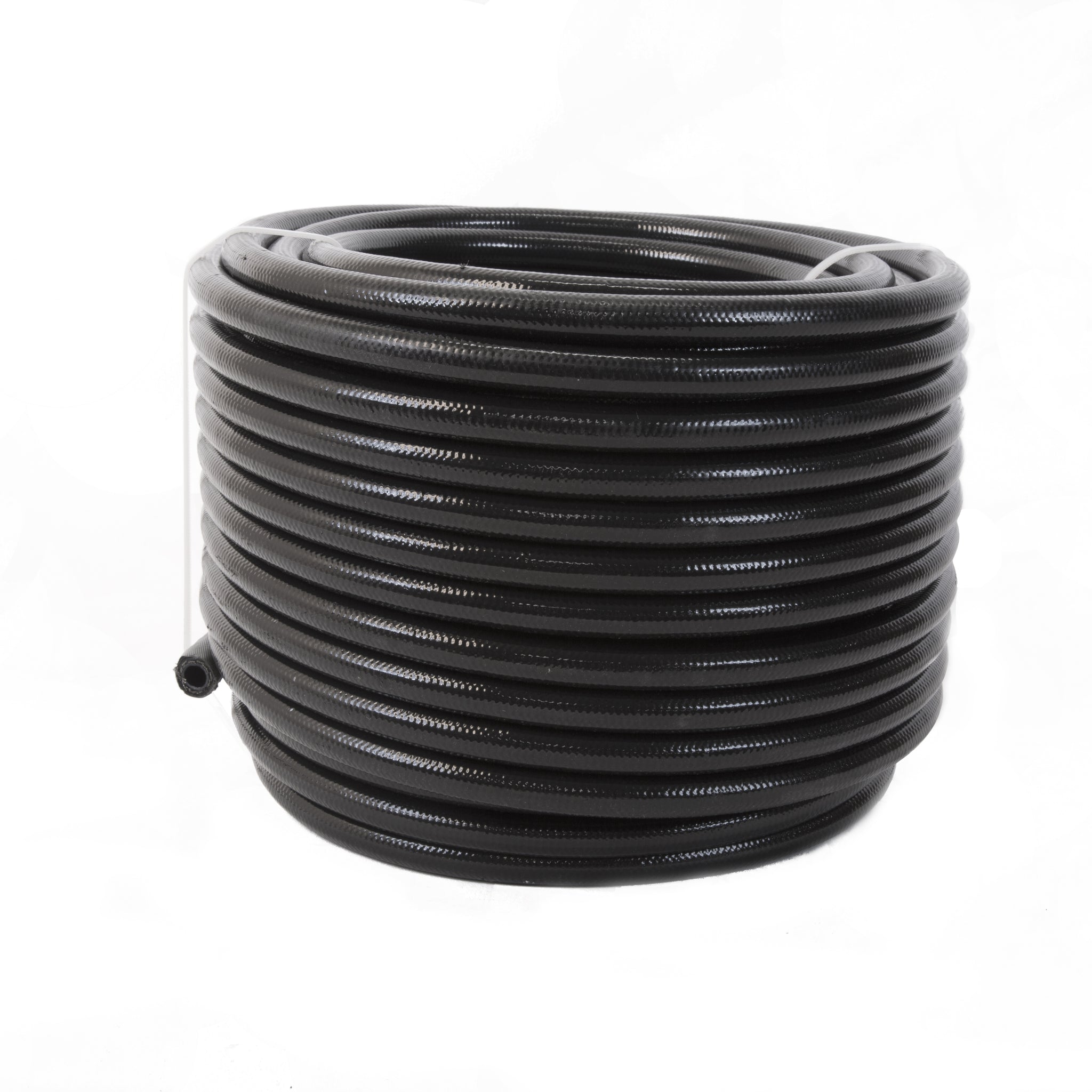 Aeromotive 15337 8an PTFE S/S Braided Hose 20ft Black Jacketed
