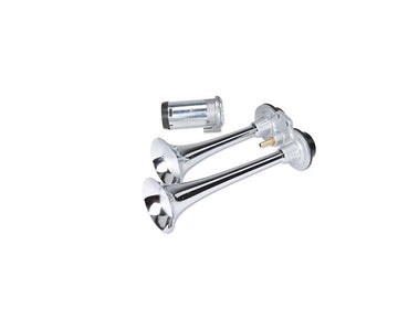 Bocina de aire de doble trompeta Excalibur AH-250 de 12" con compresor