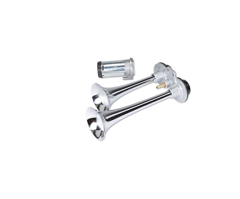 Excalibur AH-250 12" Dual Trumpet Air Horn with Compressor Afco Racing Products