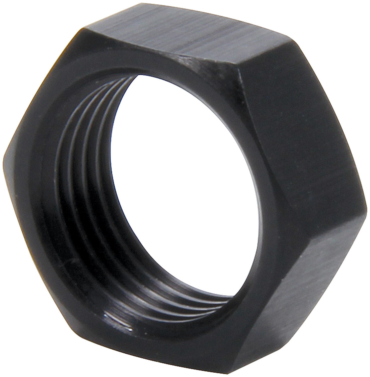 Allstar Performance ALL18287-50 5/8-18 LH Alum Jam Nuts Thin O.D. Black 50pk