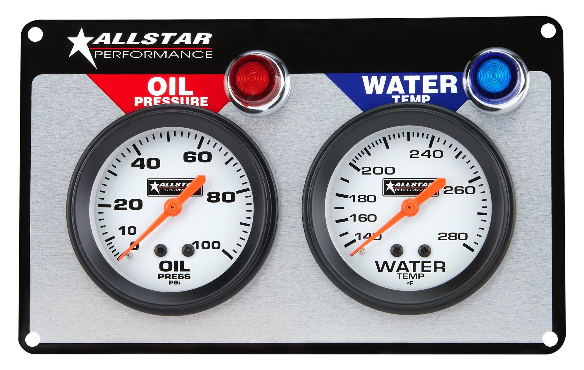 All Star Performance ALL80090 2 Gauge Panel ALL OP/WT ALL80090 Allstar Performance