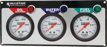 All Star Performance ALL80092 3 Gauge Panel ALL OP/WT/FP ALL80092