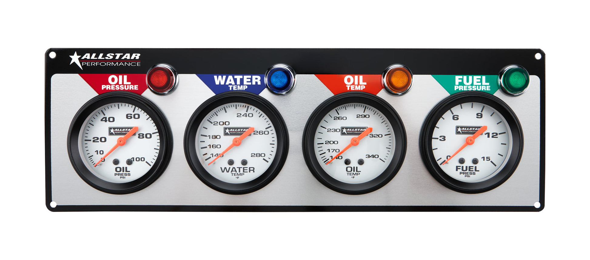 All Star Performance ALL80093 4 Gauge Panel ALL OP/WT/OT/FP ALL80093 Allstar Performance