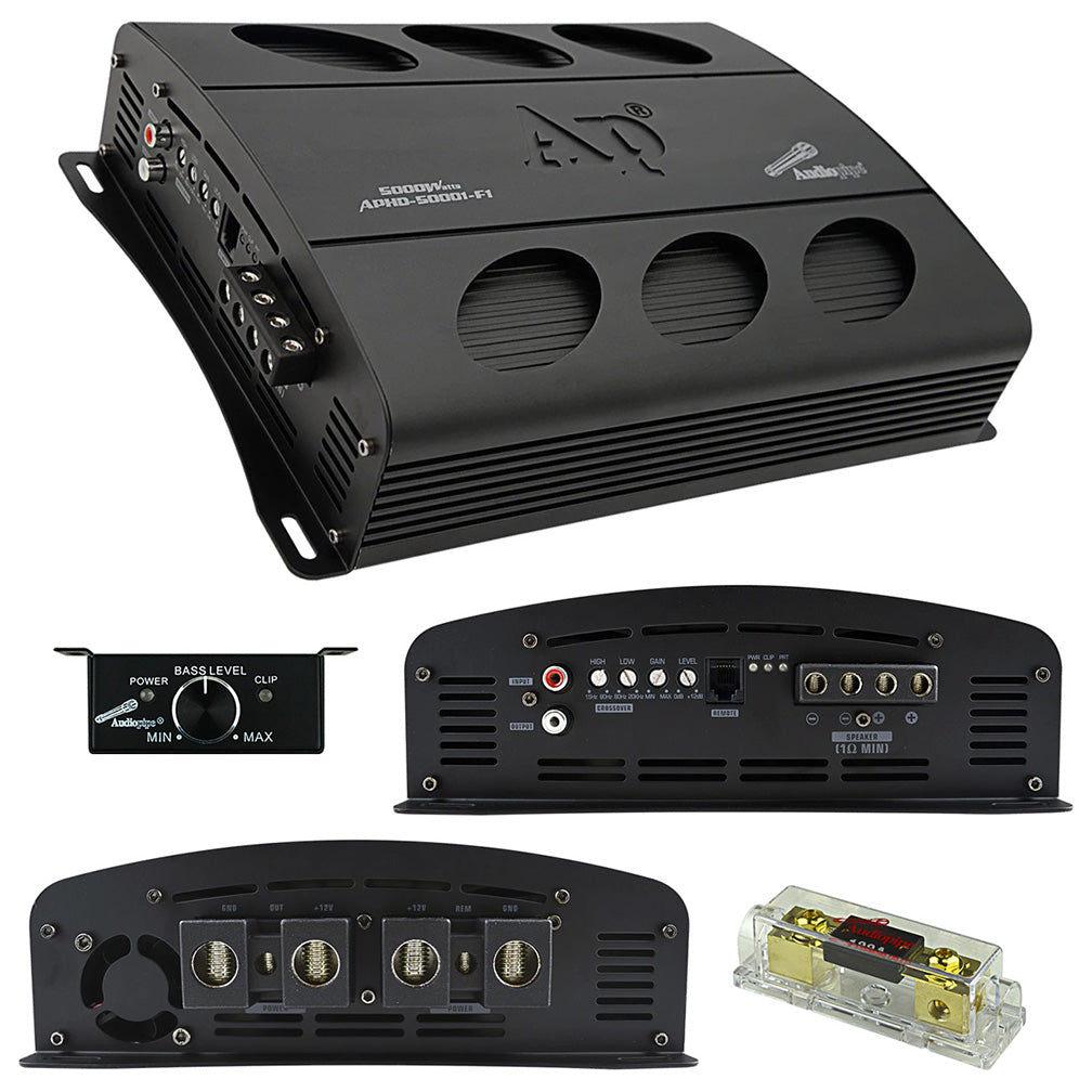 Audiopipe Aphd-50001-f1 1-channel 5035w Rms Class D Monoblock Amplifier