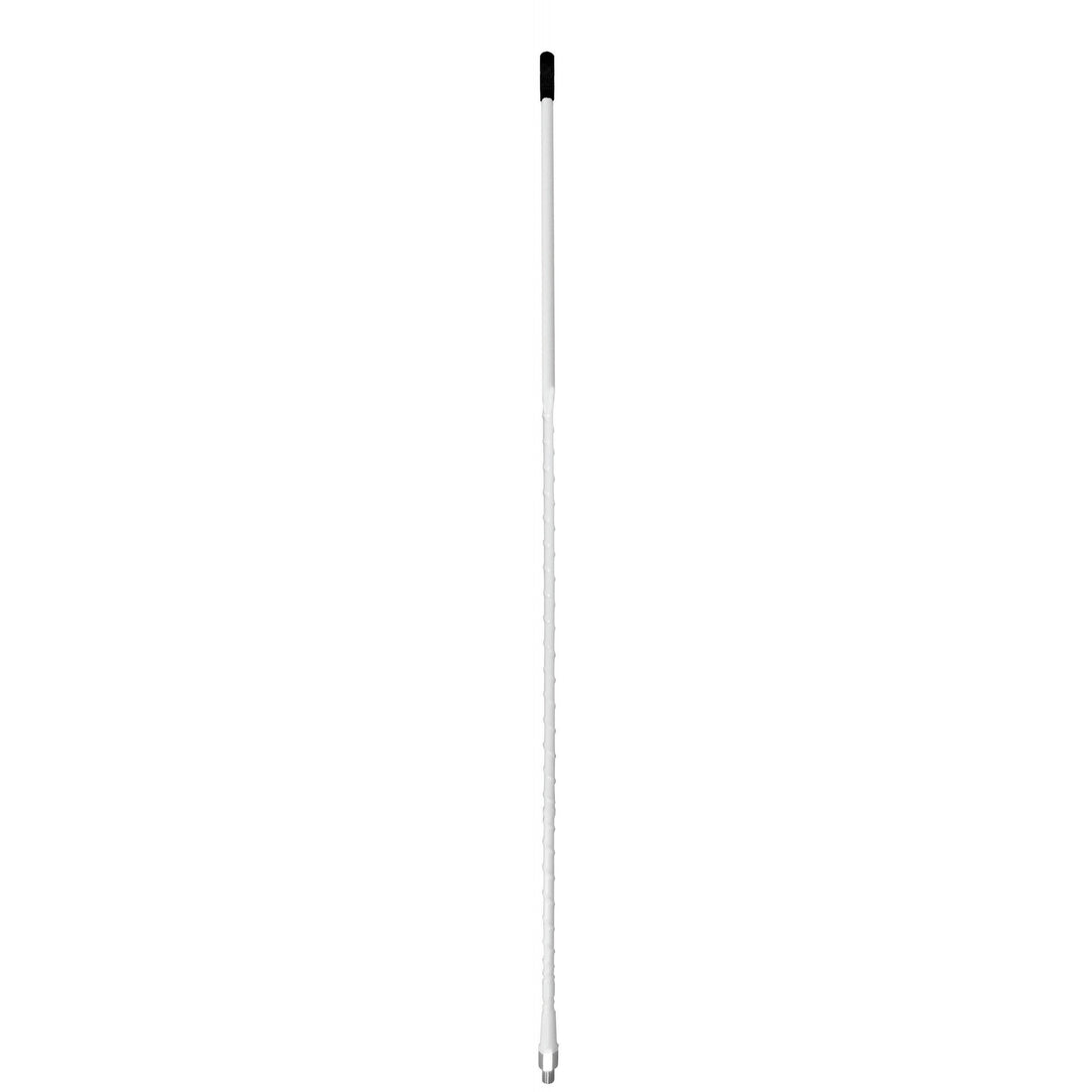 Accessories Unlimited AU4-W 4 Foot White Fiberglass Cb Antenna With 3/8" X 24" Threads FindingKing