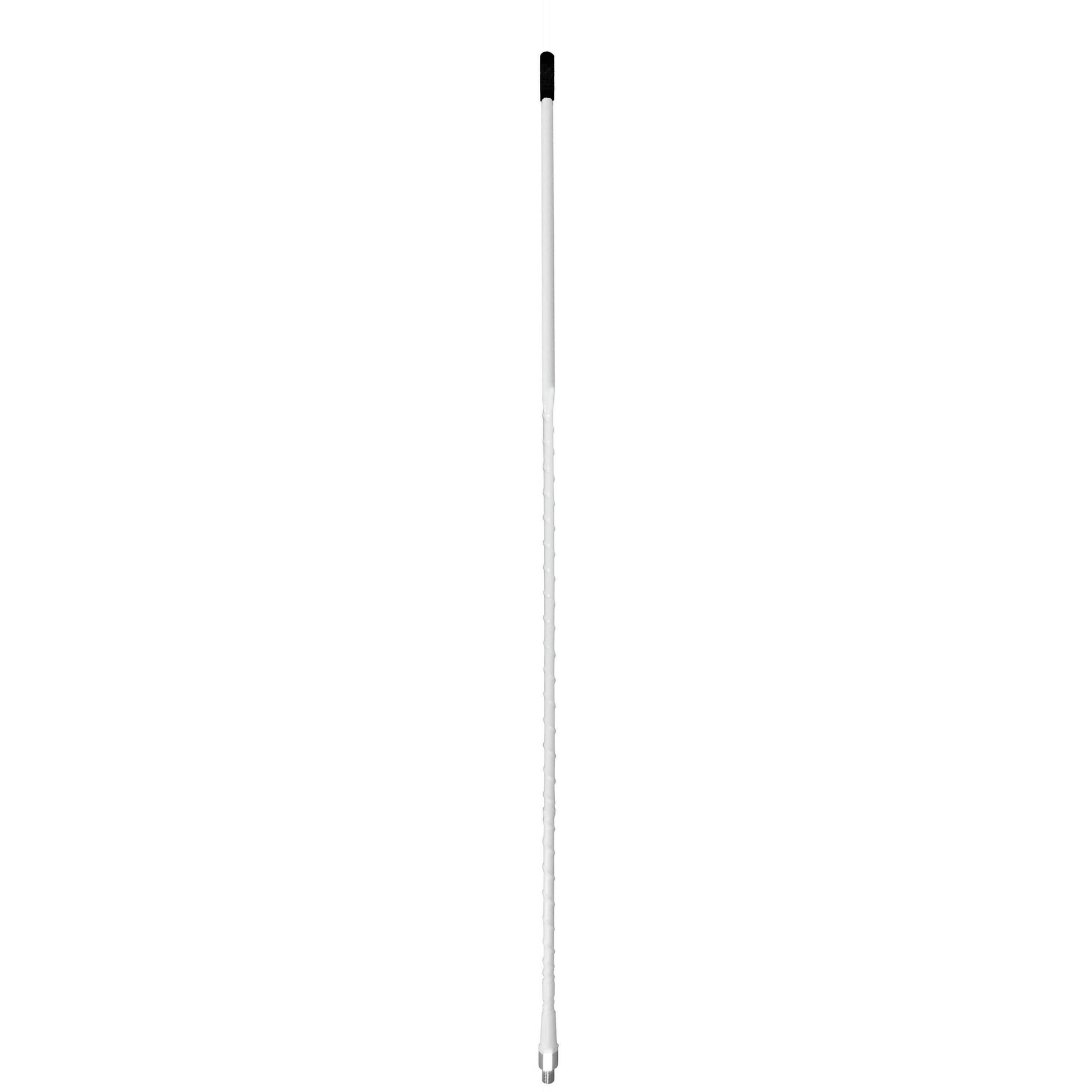 Accessories Unlimited AU3-W 3 Foot White Fiberglass Cb Antenna With 3/8" X 24" Threads FindingKing