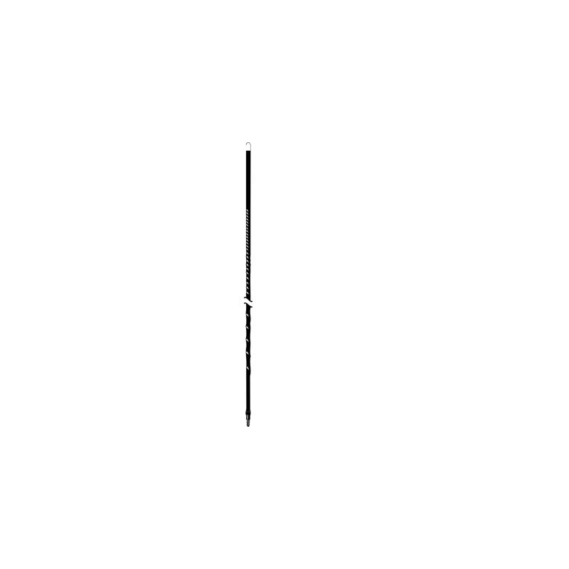 Accessories Unlimited AU3-B 3 Foot Black Fiberglass Cb Antenna With 3/8" X 24" Threads Accessories Unlimited