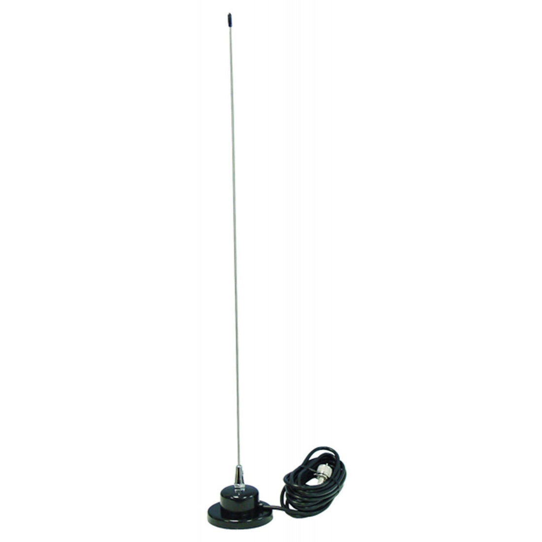 Accessories Unlimited AUMAG 3 Foot Black Low Profile Magnetic Mount Cb Antenna With 15' Coax FindingKing