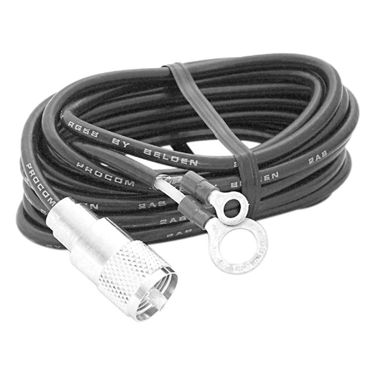 Accessories Unlimited AUPL18 18 Foot Rg58au Coax Cable With Soldered Pl259 And Lugs accessories unlimited