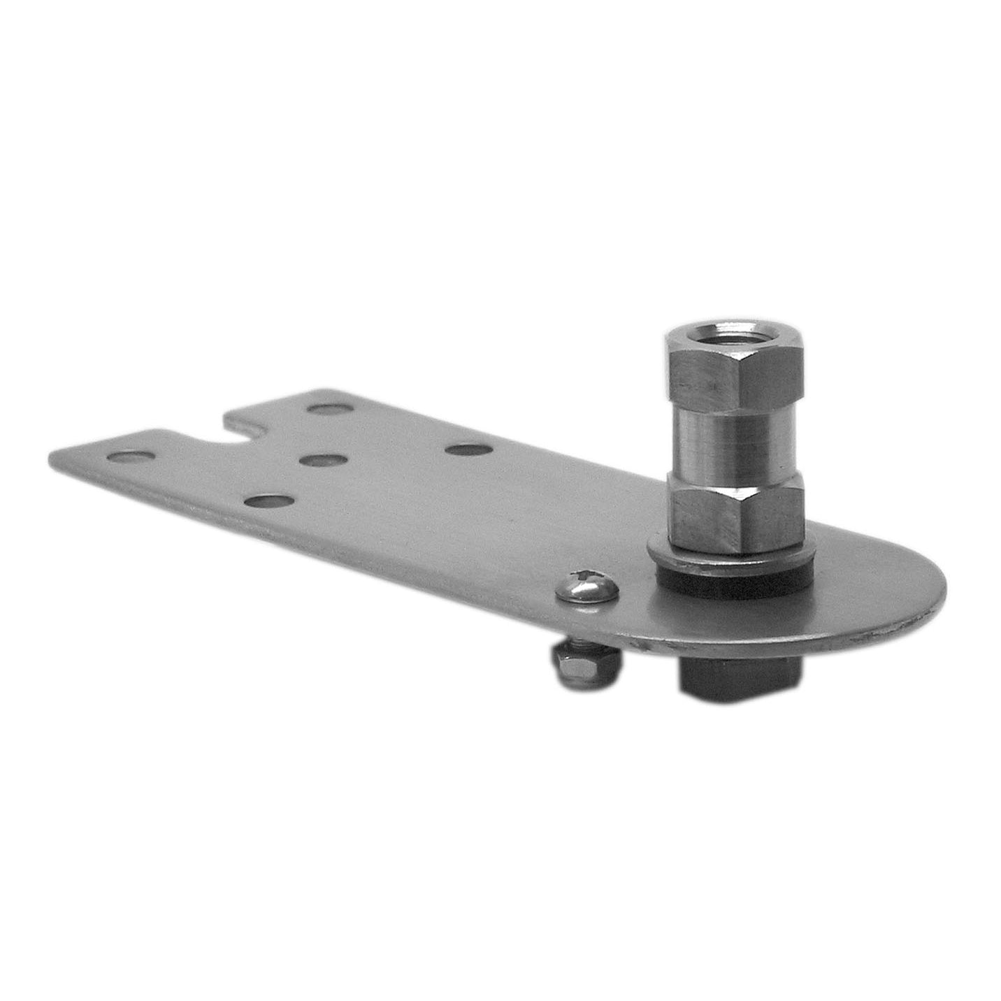 Accessories Unlimited AUSM18 5-1/2" Long Stainless Steel Flat Antenna Mount With 3/8"x24" Lug Stud FindingKing