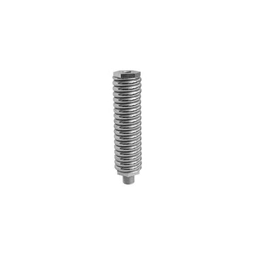 Accessories Unlimited AUD306 Antenna Accessories - 2" Light Duty Chrome 3/8" X 24" Antenna Spring FindingKing