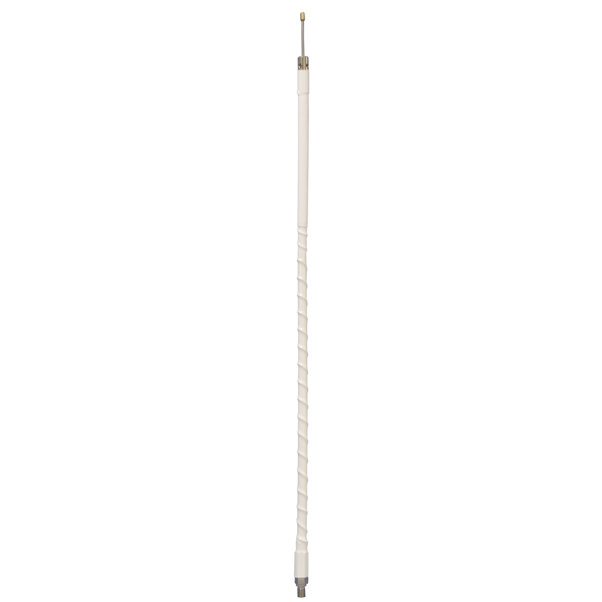 Accessories Unlimited AUT400-W 4 Foot 1,000 Watt White Heavy Duty 3/8' X 24" Tune-able Tip Cb Antenna Accessories Unlimited