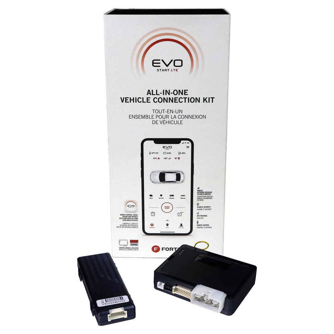 Fortin EVOONELTEUSA Smart Phone Interface - Remote Control Track Secure Interact With Vehicle From Phone Fortin