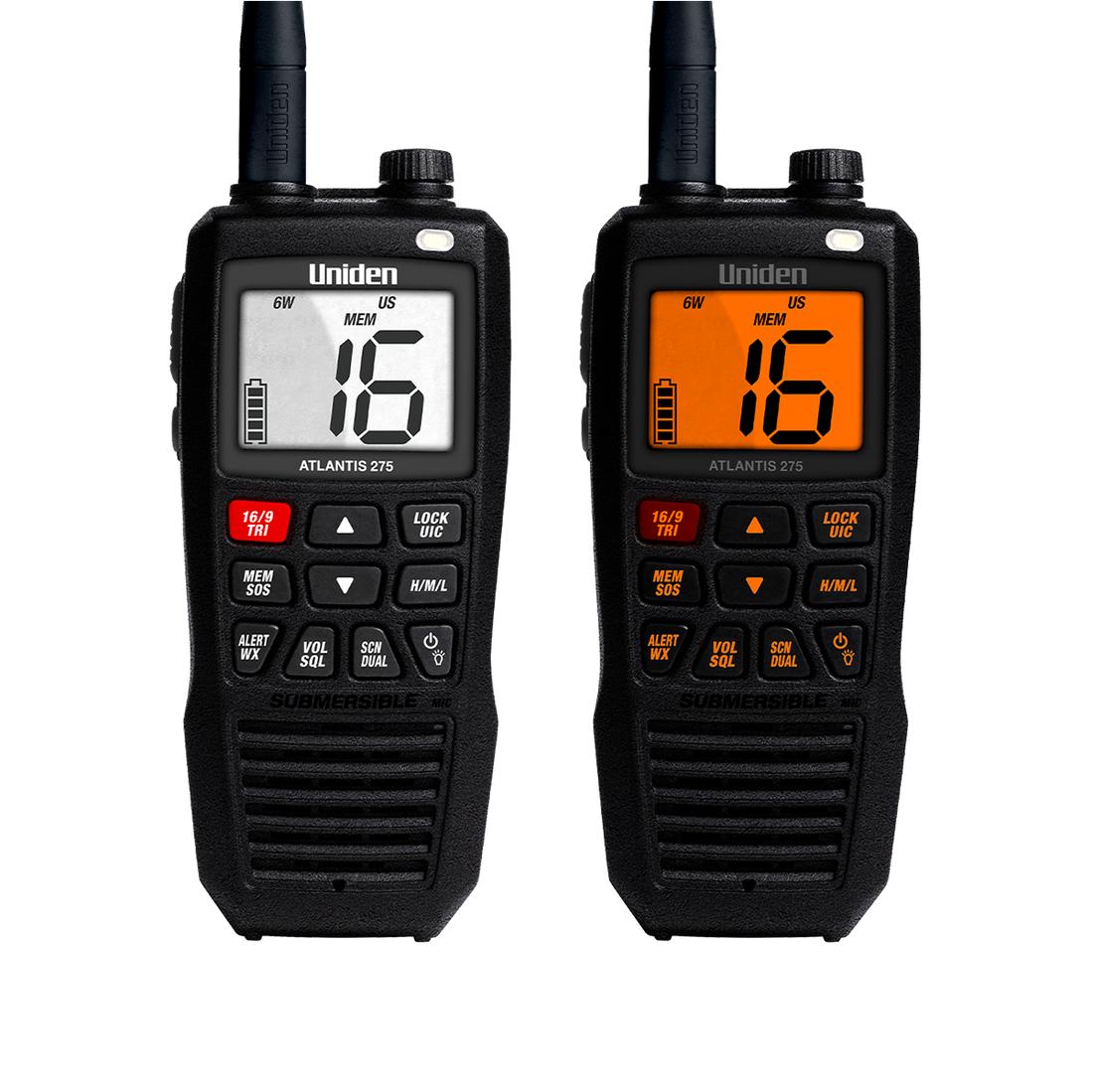 Uniden ATLANTIS 275 Atlantis 275 Handheld Marine Radio Hustler