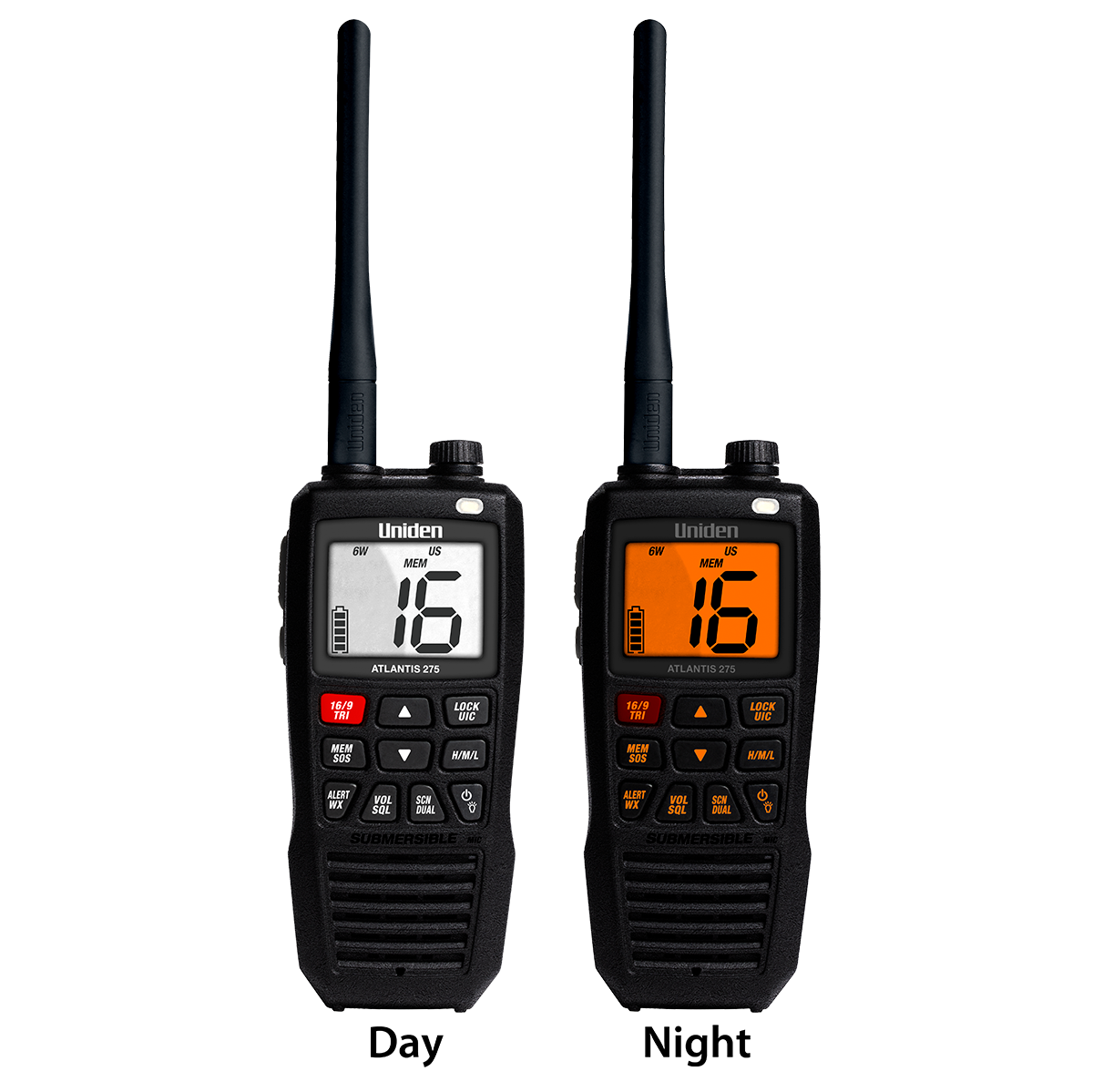 Uniden ATLANTIS 275 Atlantis 275 Handheld Marine Radio Hustler