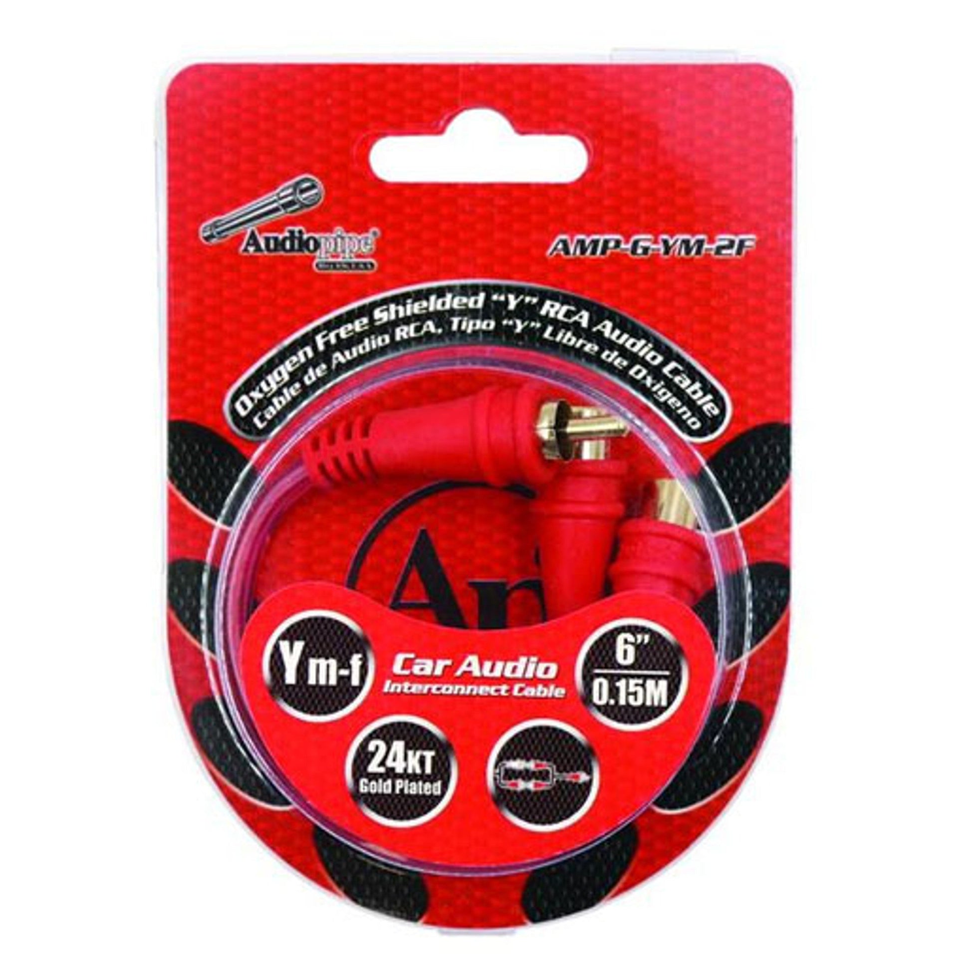 Audiopipe AMPGYM2F Rca Splitter Audiopipe 1m-2f Clear Installer Series Audiopipe