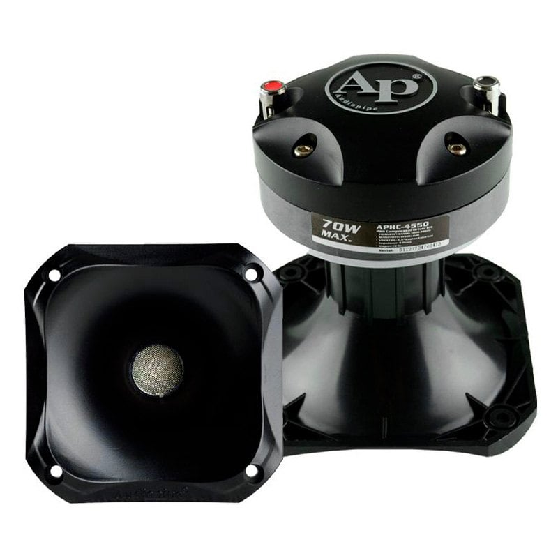 Audiopipe® APHC-4550 - Controlador de compresión de 3,5" y 70 W con bocina ABS