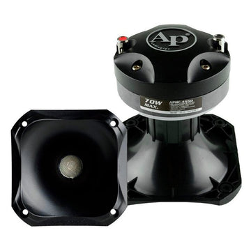 Audiopipe® APHC-4550 - Controlador de compresión de 3,5" y 70 W con bocina ABS