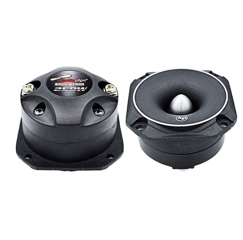 Audiopipe® APHE-T650 - 1" 250W 4 Ohm Titanium Bullet Tweeters Audiopipe