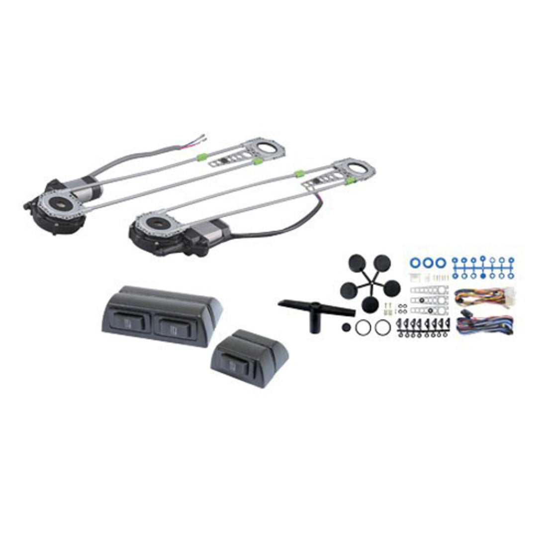 Audiopipe PROW2002 Power Window Kit Universal W/3 Switches; Nippon FireStik