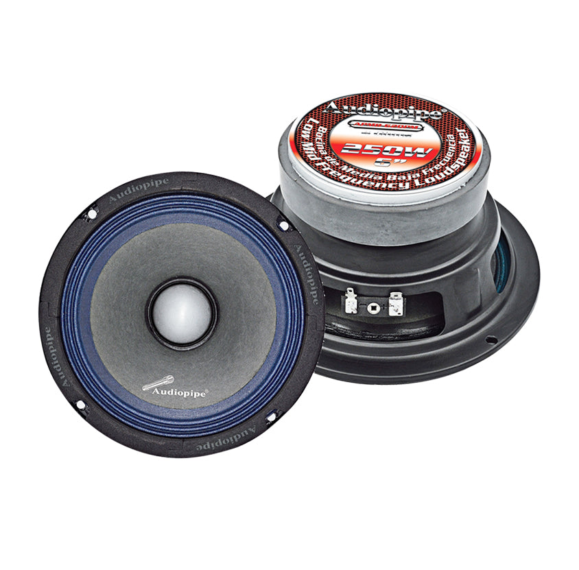 Audiopipe® APMB-620PM - APMB Series 6" 250W 4 Ohm Midrange Speaker Audiopipe